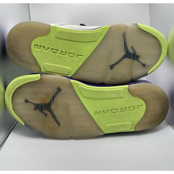 Air Jordan Mens Size 9 White Purple Alternate Bel-Air 2020 Retro 23 90s Kicks - Picture 6 of 9